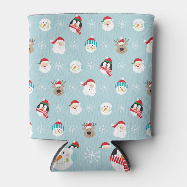Porta-lata Cabeças de Natal: Mola Festiva (Frente)