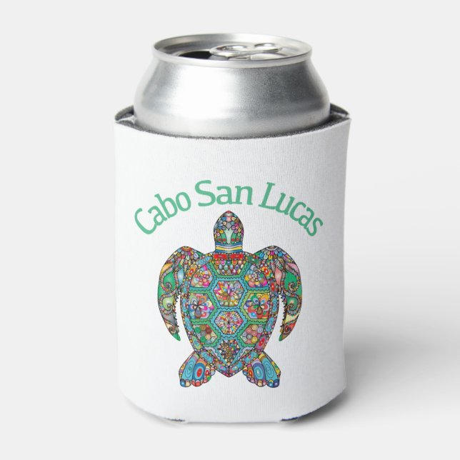 Porta-lata Cabo San Lucas Tribal Turtle (Can Front)