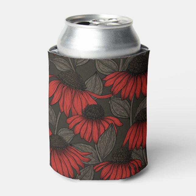 Porta-lata Caçadores vermelhos em castanho (Can Front)