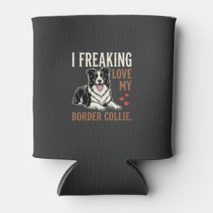 Porta-lata Cachorro Amor Border Collie Engraçado