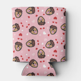 Porta-lata Cachorro Cachorro Rosa Vermelho