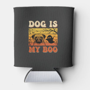 Porta-lata Cachorro de Halloween é meu Pug Fantasma Boo Desig