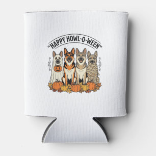 Porta-lata Cachorro de Halloween Feliz Howl-O-Ween Vintage Pa