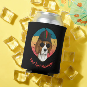 Porta-lata Cachorro do Pôr do Sol Sua Mensagem de Texto