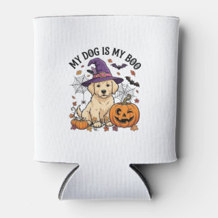 Porta-lata Cachorro É Boo Halloween Bruxa Filhote Abóbora_1