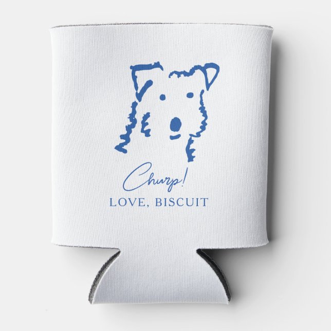 Porta-lata Cachorro Fox Terrier Personalizado (Frente)