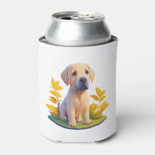 Porta-lata Cachorro Golden Retriever Bonito Digital Chibi