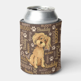 Porta-lata Cachorro Marrom Personalizado