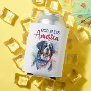 Porta-lata Cachorro Patriótico-Bernês