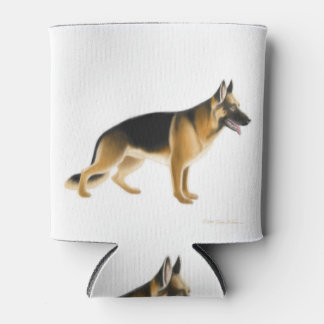 Porta-lata Cachorro Policial do German shepherd K9 pode arref