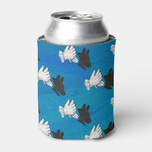 Porta-lata Cachorro Sombra no Azul
