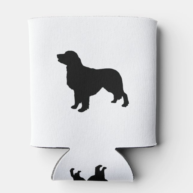 Porta-lata Cachorros de Amor com Silhouette de Retriever de o (Traseira)