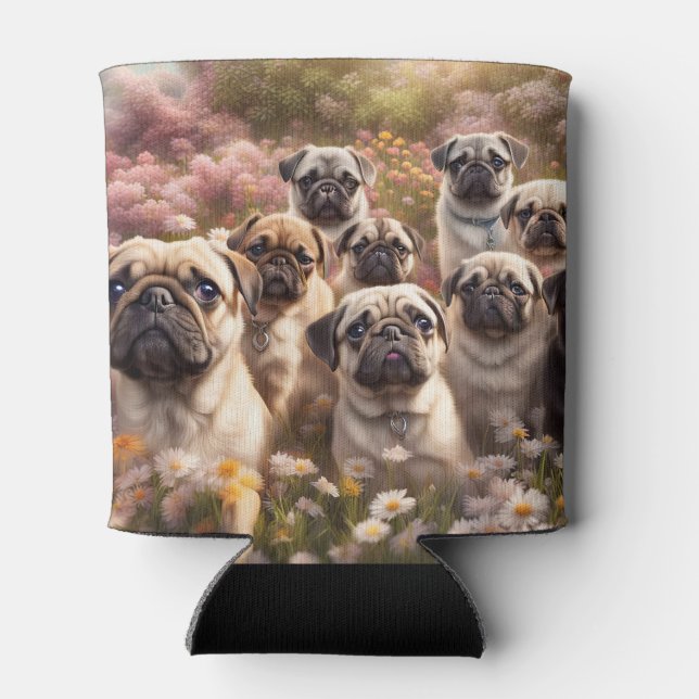 Porta-lata Cachorros Pug Super Fofos Kooize (Traseira)