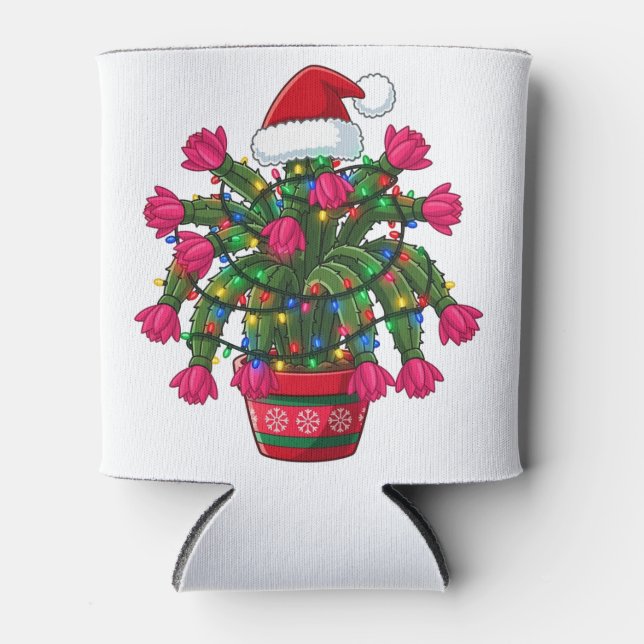 Porta-lata Cacto de Natal Schlumbergera Bridgesii Feriado  (Frente)