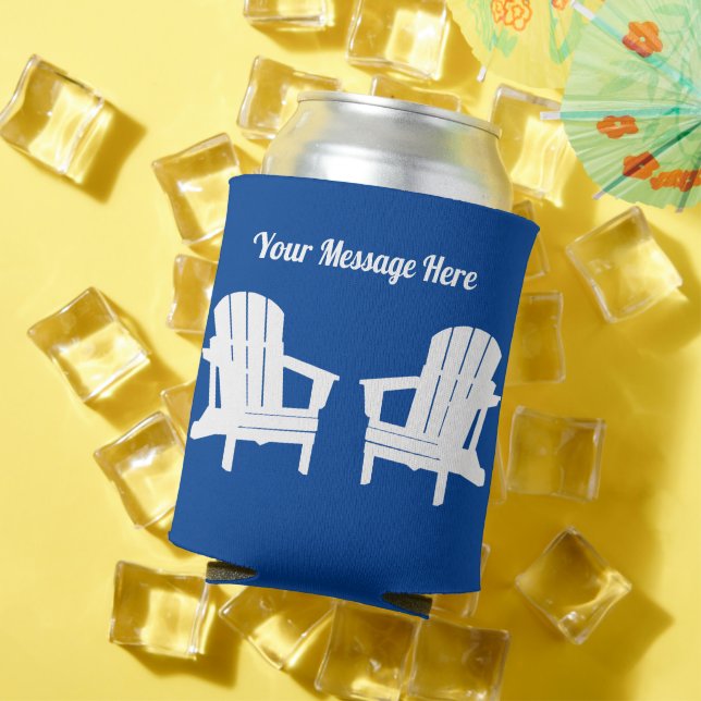 Porta-lata Cadeira de Praia Cooler de Cerveja - Koozie de Rel (Verão in situ)