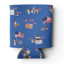 CÃES 4 DEMOCRACIA Azul Patriótico