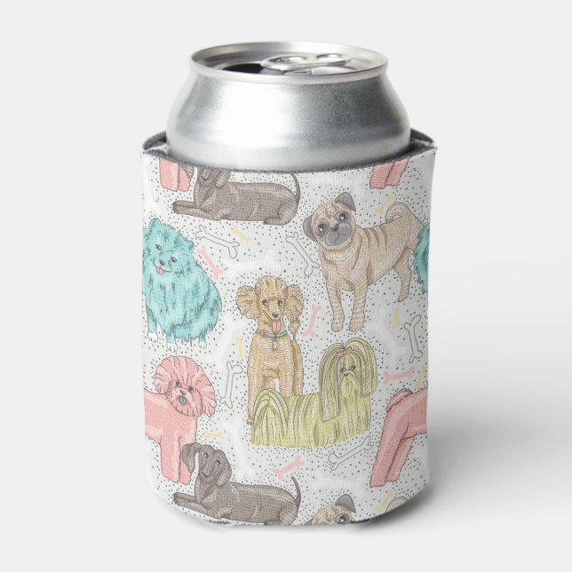 Porta-lata Cães Adoráveis Vintage para Cães Adoráveis (Can Front)
