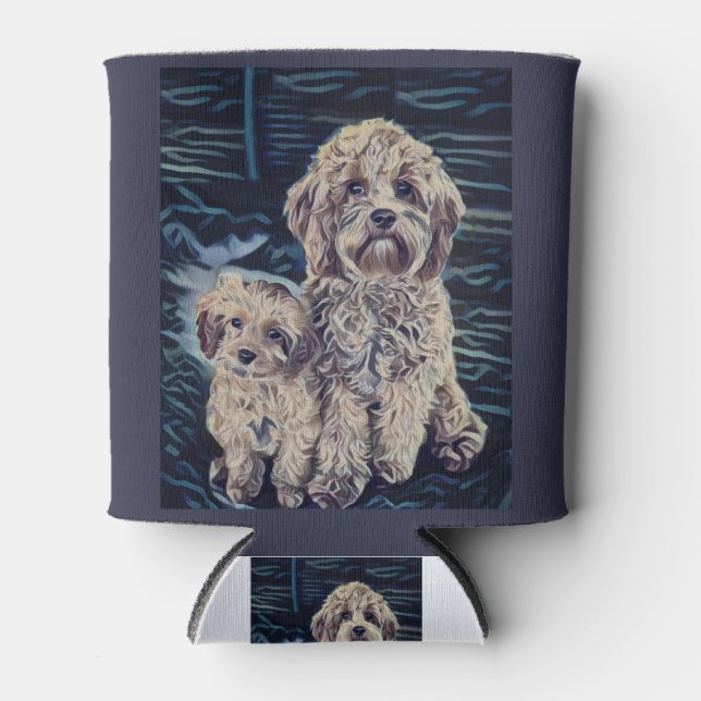 Porta-lata Cães Cavapoo Bonito Adorável (Frente)