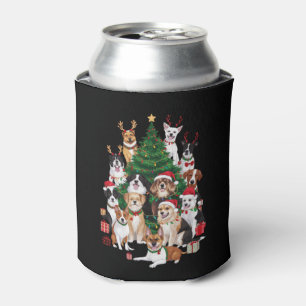 Porta-lata Cães de Natal Amante de Cachorro Natal Mãe de Cach