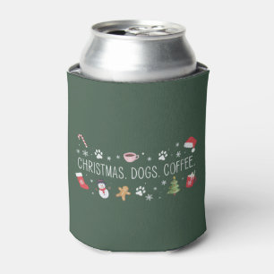 Porta-lata Cães de Natal Café Mãe Aconchegante Inverno Amante