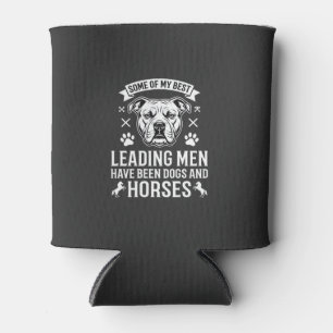 Porta-lata Cães E Cavalos Liderando Homens