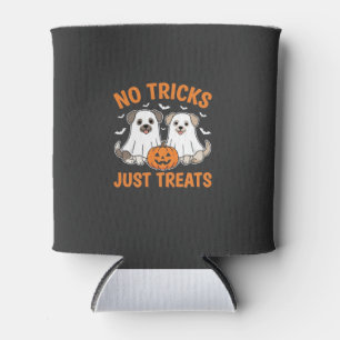 Porta-lata Cães Fantasmas de Halloween Sem Truques Apenas Pre