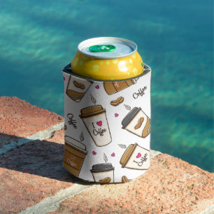 Porta-lata Cafés, Feijões, Fachos De Café, Lover De Café, Cor