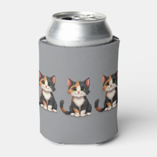 Porta-lata Calico Kitten Whimsical com Cattitude