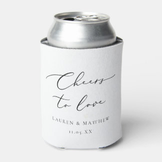 Porta-lata Caligrafia Simples Anima o Casamento
