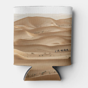 Porta-lata Camel caravan, pôr do sol do Sara, Marrocos