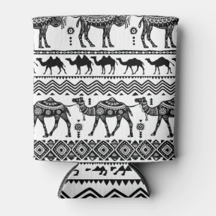 Porta-lata Camelos decorativos Design de padrão sem costura