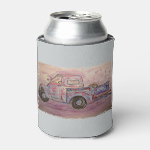 Porta-lata caminhão antigo azul patina