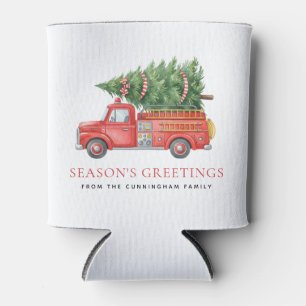 Porta-lata Caminhão de Bombeiros de Natal Personalizado Moder