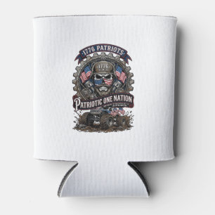 Porta-lata Caminhão Monstro Patriótico 1776 Crânio Off Road C