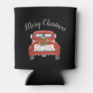 Porta-lata Caminhão Vermelho Vintage de Natal