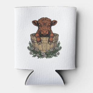 Porta-lata Camisa Bezerro das Terras Altas Vintage Arte Balde