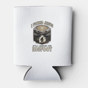 Porta-lata Camisa Cristã Vintage Jesus Bigfoot Engraçado