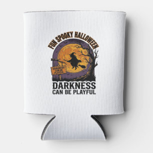 Porta-lata Camisa da Escuridão do Halloween Desenho Vintage d