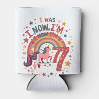 Porta-lata Camisa de aniversário de unicórnio Vintage eu tinh