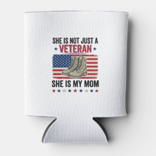 Porta-lata Camisa de Botas Militares Patrióticas de Mãe Veter