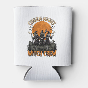 Porta-lata Camisa de Bruxa de Halloween Gravada Vintage Coven