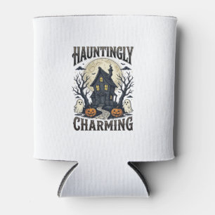 Porta-lata Camisa de Casa Assombrada Vintage Halloween Cottag