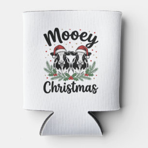 Porta-lata Camisa de Desenho de Natal Bovino Vintage Mooey