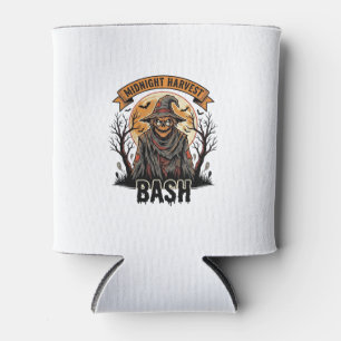 Porta-lata Camisa de Espantalho de Halloween Gravura Vintage