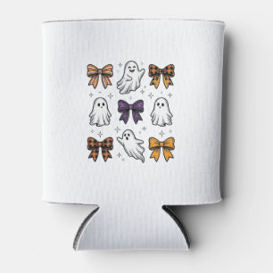 Porta-lata Camisa de Fantasmas e Laços de Halloween Vintage D