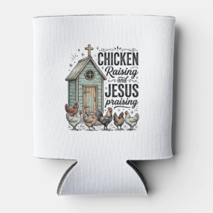 Porta-lata Camisa de Fazenda Vintage de Criação de Frango Lou