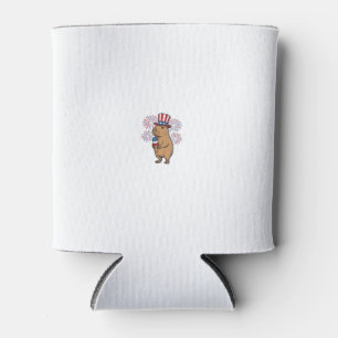Porta-lata Camisa de Fogos de Artifício de Sorvete de Capivar