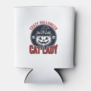Porta-lata Camisa de Gato de Bruxa Vintage Louca Senhora do G