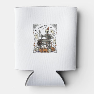 Porta-lata Camisa de máquina de costura de esqueleto de Hallo