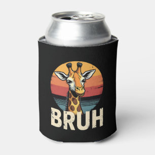 Porta-lata Camisa de Natal Festiva Cara de Meme de Girafa Ani
